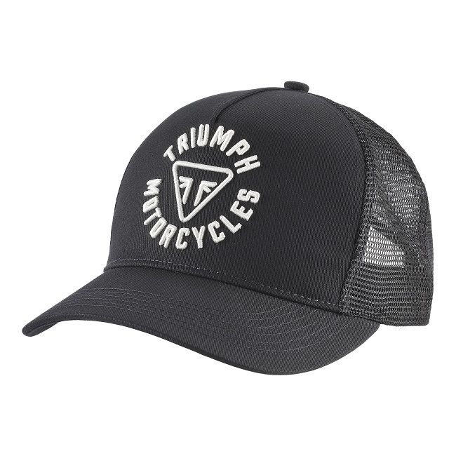 TAYLOR EMBROIDERED TRUCKER CAP BLACK