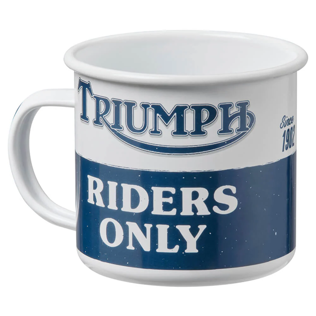RIDERS ONLY ENAMEL MUG