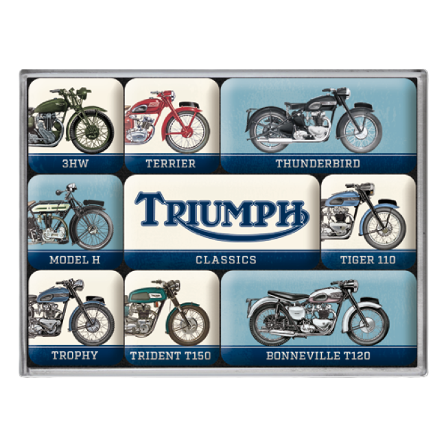 TRIUMPH MODEL CHART MAGNET SET