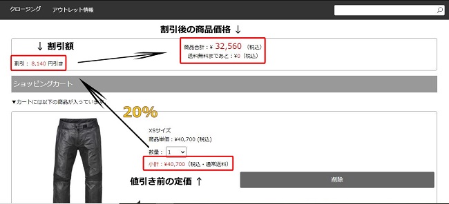 割引表示